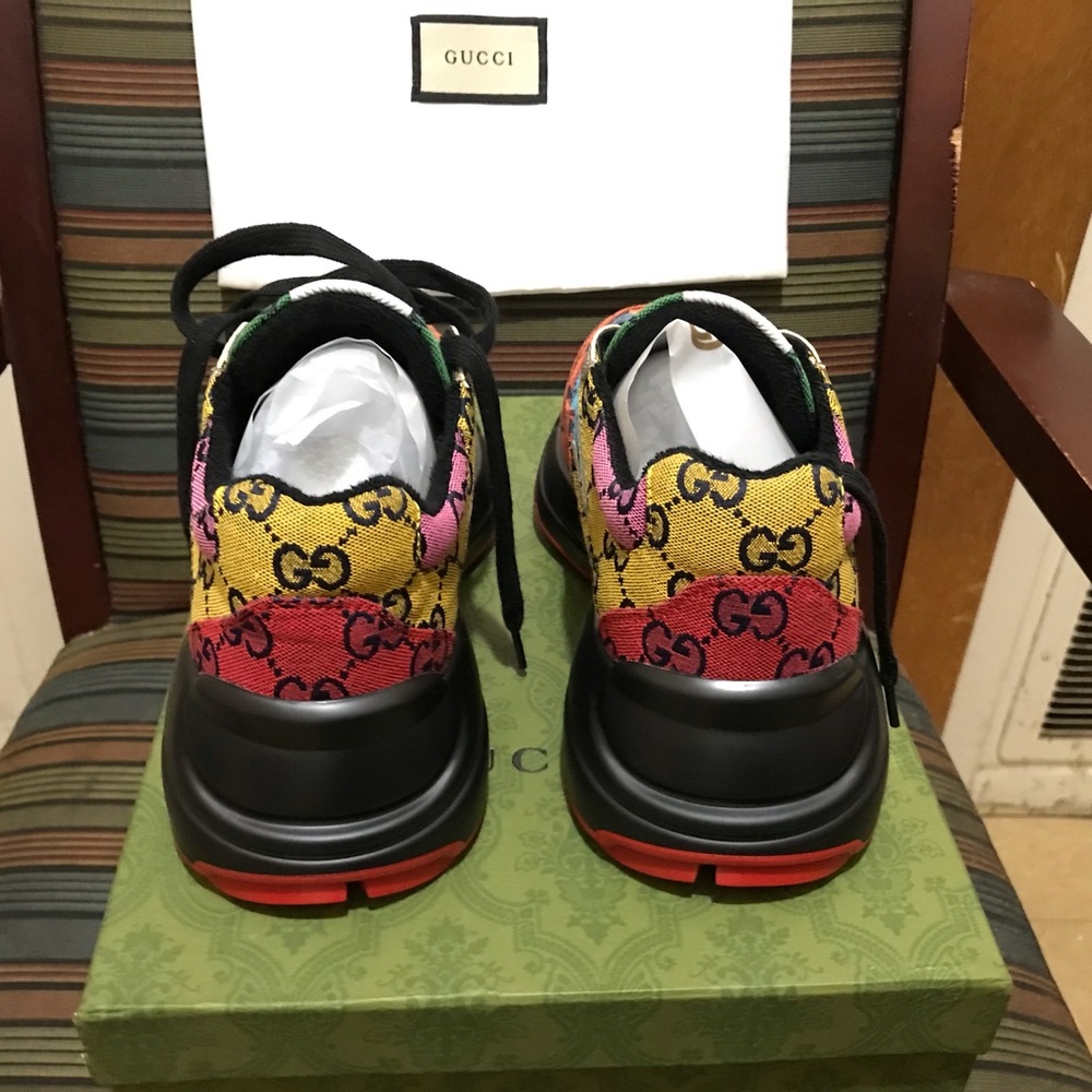 Authentic Gucci Rhyton Sneakers - Picture 4 of 12